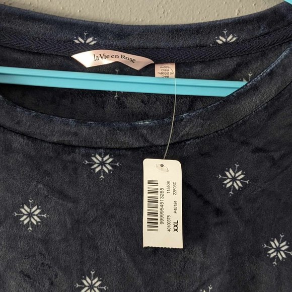 NWT Luxury Velour Long Sleeve Shirt  sz XXL - Picture 3 of 3